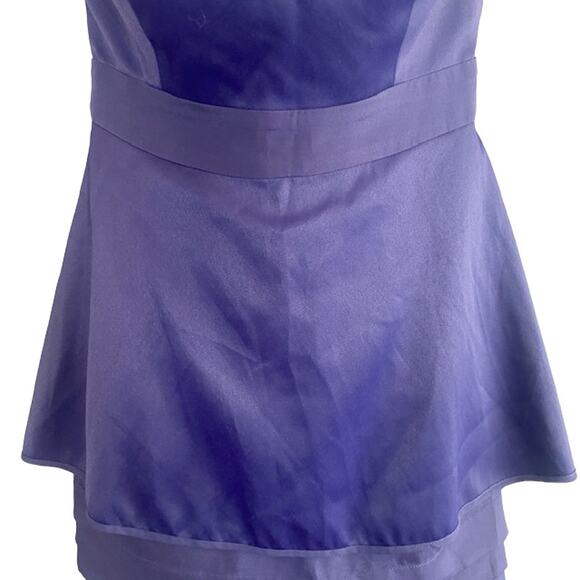 BCBGeneration Midnight Blue Strapless Formal Sweetheart Mini Dress Women Sz 2 - Picture 5 of 9